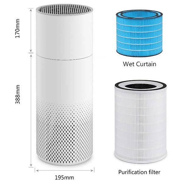 Очиститель/увлажнитель воздуха Hysure Kilo Pro 2 in 1 Air Purifier & Humidifier (White) - 2