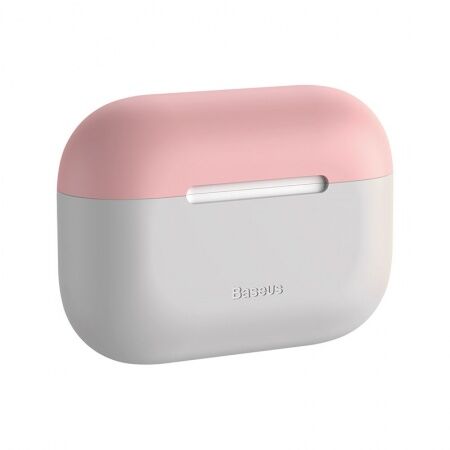 Чехол BASEUS Super Thin для Airpods Pro, розовый+серый - 1