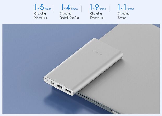 Аккумулятор Xiaomi Power Bank 3 10000 mah 22.5W (PB100DZM) (Silver) - 3