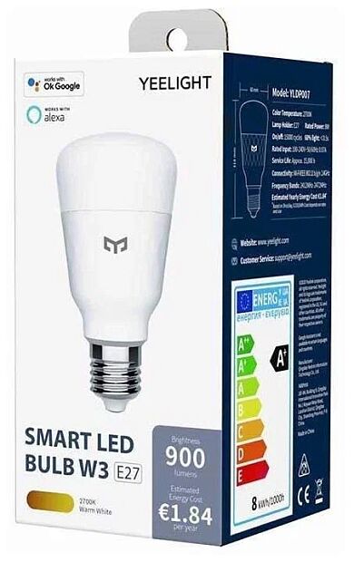 Умная LED-лампочка Yeelight Smart LED Bulb W3(White) YLDP007 - 6