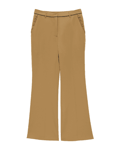 Классические брюки First Texture Trumpet Casual Pants (Brown/Коричневый) - 1