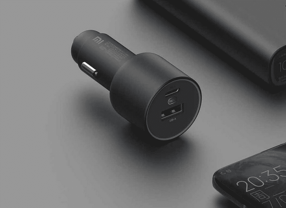 Дизайн автомобильного зарядного устройства Xiaomi Mi Quick Charger 100W USB Type-A Type-C