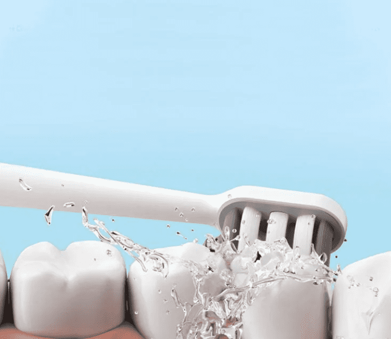 Пример работы зубной щетки Xiaomi Dr. Bei GY3