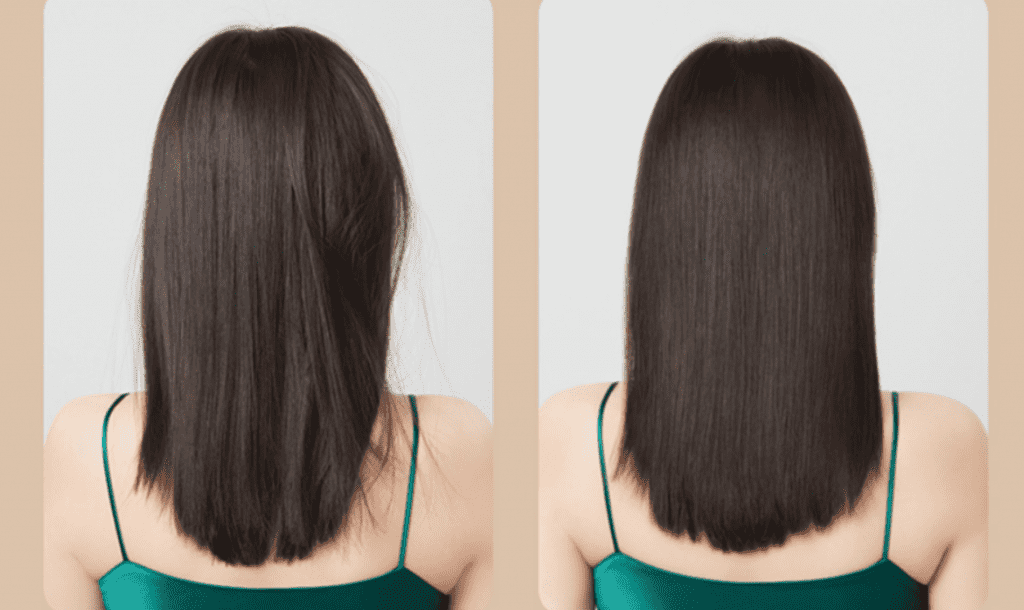 Эффект от использования расчески Xiaomi SMATE Negatie Ion Hair Care Comb