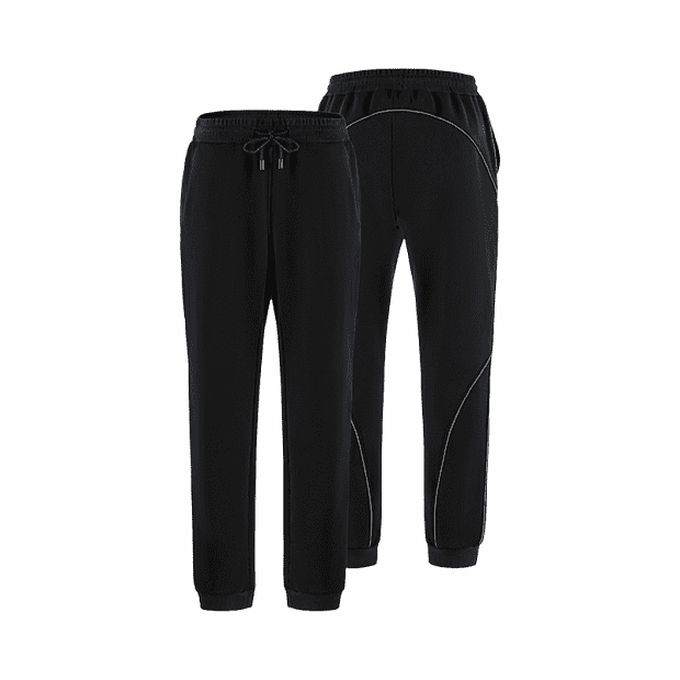 Спортивные штаны Yuski Plus Velvet Fashion Reflective Pants (Black/Черный) 
