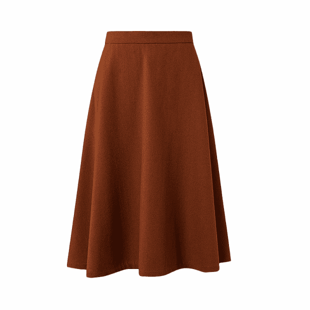 Юбка 10:07 Wool Drape Mid-Length (Brown/Коричневый) 