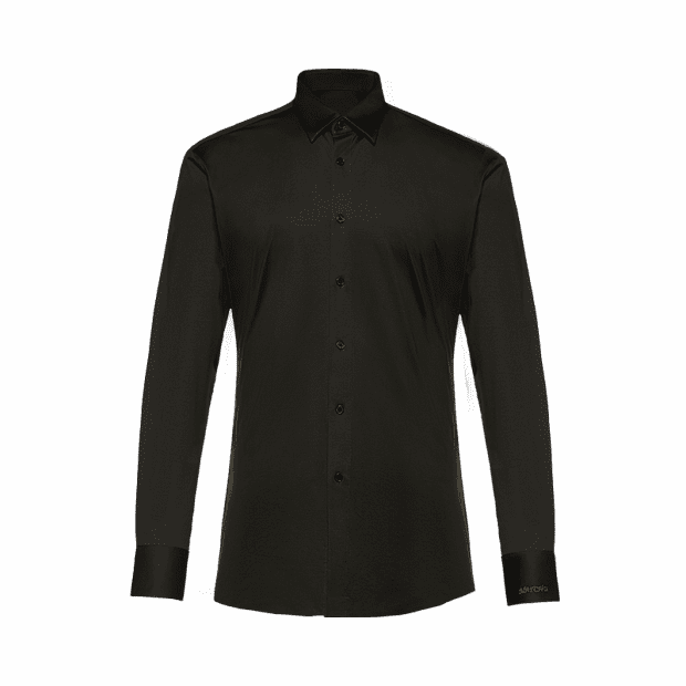 Рубашка с длинным рукавом Matchu Code Custom High Cotton Knit Shirt (Black/Черный) 